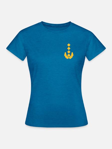 General Dienstgrad - Frauen T-Shirt - Antikblaues Saphir meliert