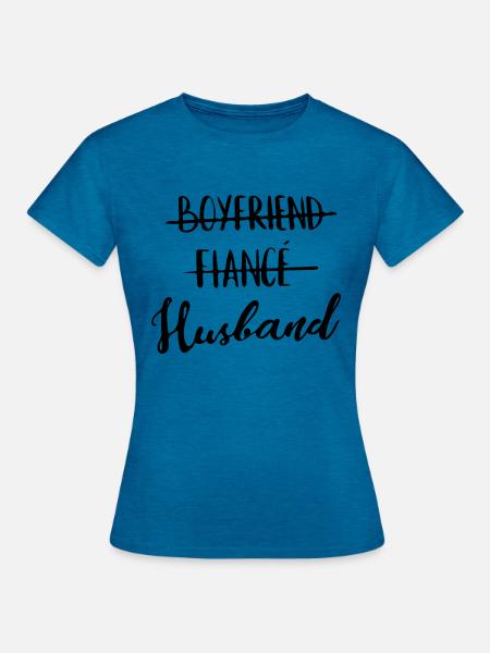 Ehemann - Frauen T-Shirt - Antikblaues Saphir meliert
