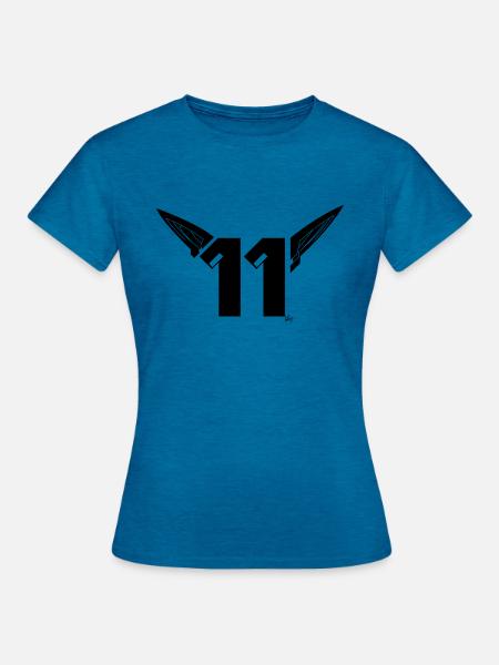 Elfen - Frauen T-Shirt - Antikblaues Saphir meliert