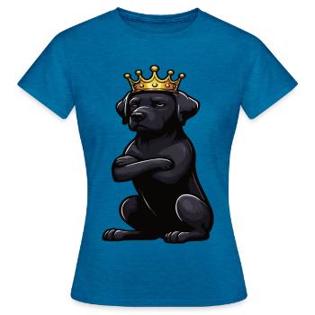 Labrador Labrador propriétaire Labrador lover - T-shirt Femme - bleu saphir antique chiné - Devant - AI Model Female 172 dark (172cm)