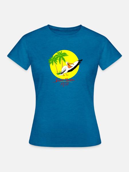Sint Maarten - Frauen T-Shirt - Antikblaues Saphir meliert