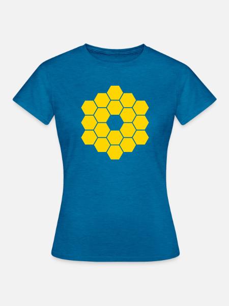 JWST - Frauen T-Shirt - Antikblaues Saphir meliert