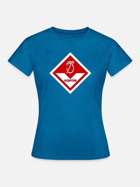 Savoie - Frauen T-Shirt - Antikblaues Saphir meliert