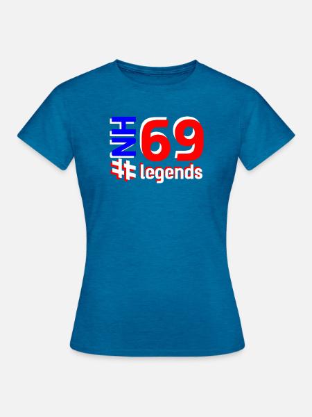 NH69 - Frauen T-Shirt - Antikblaues Saphir meliert
