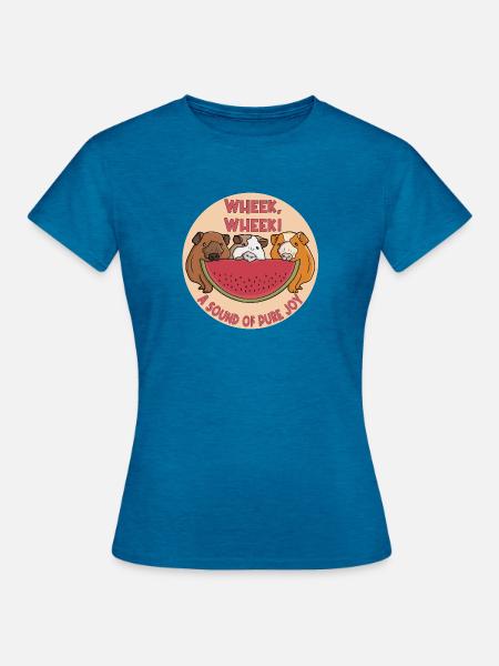 Ein Klang purer Freude - Frauen T-Shirt - Antikblaues Saphir meliert