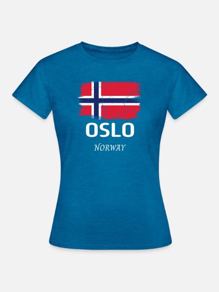 Oslo - Frauen T-Shirt - Antikblaues Saphir meliert