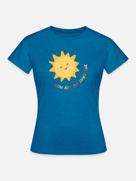 Mein Sonnenschein - Frauen T-Shirt - Antikblaues Saphir meliert