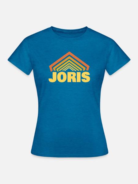Vorname Joris - Frauen T-Shirt - Antikblaues Saphir meliert