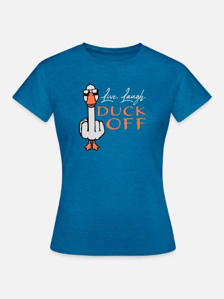 Goose Live Laugh Duck Off Lunettes de soleil Majeur - T-shirt Femme - bleu saphir antique chiné