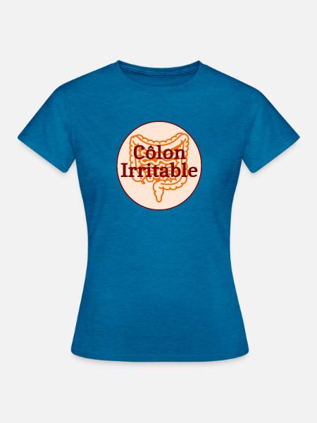 Reizdarm - Frauen T-Shirt - Antikblaues Saphir meliert