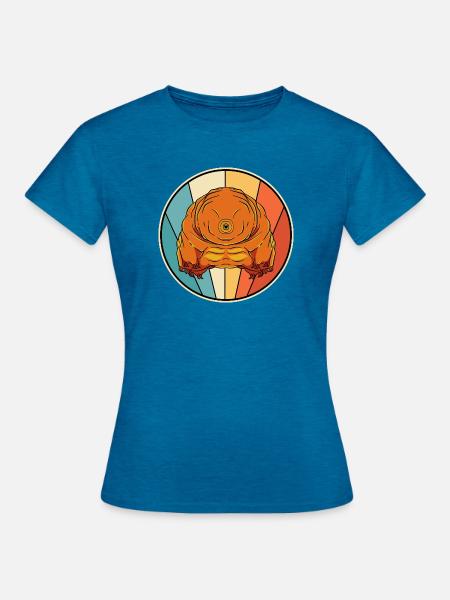 Tardigrade - Frauen T-Shirt - Antikblaues Saphir meliert