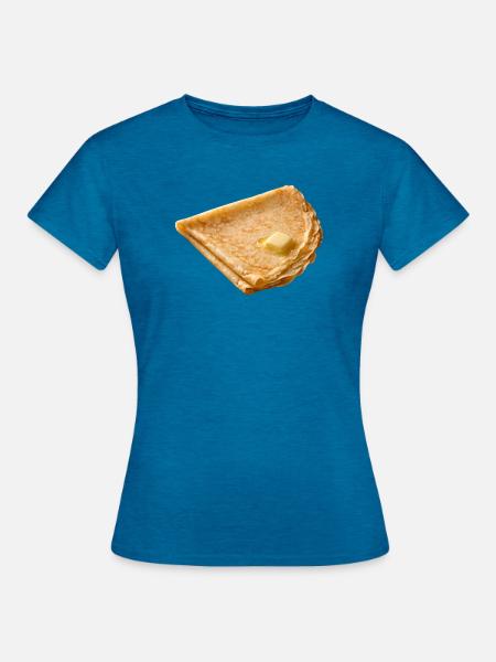 einfach Lecker - Frauen T-Shirt - Antikblaues Saphir meliert