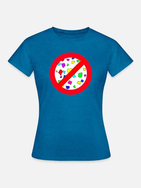 Nur SSMK-Logo - Frauen T-Shirt - Antikblaues Saphir meliert