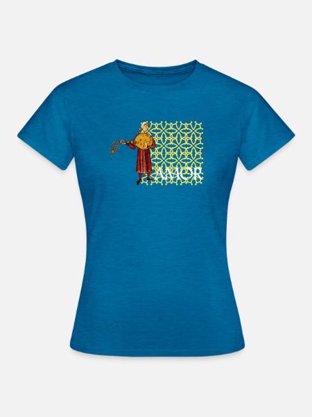 Amor - Frauen T-Shirt - Antikblaues Saphir meliert