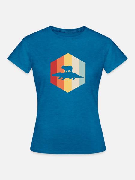 Capibara Capybara - Frauen T-Shirt - Antikblaues Saphir meliert
