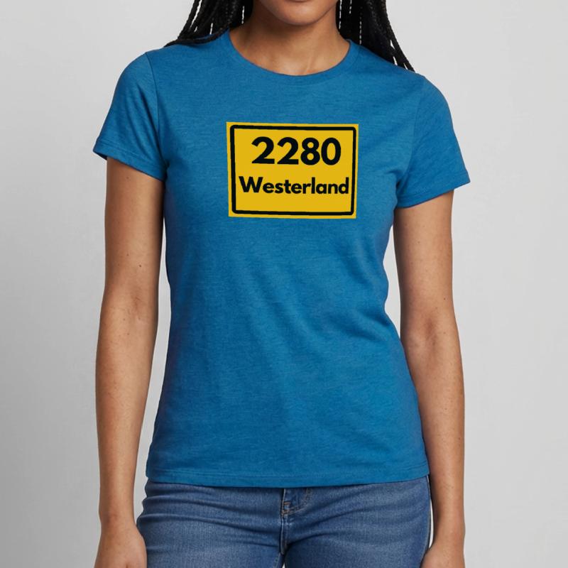 OLD POSTCODE POSTCODE RETRO 2280 WESTERLAND – SYLT Women's T-Shirt