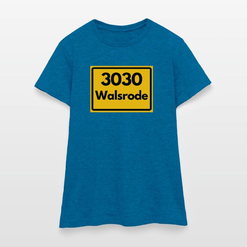 OLD POSTCODE POSTCODE RETRO 3030 WALSRODE VOGELW. Women's T-Shirt