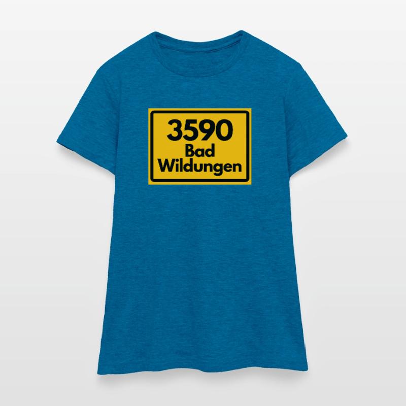 OLD POSTCODE POSTCODE RETRO 3590 BAD WILDUNGEN Women's T-Shirt