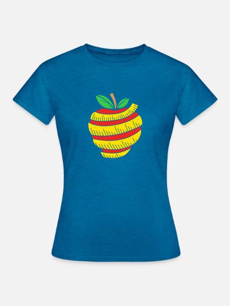 Nahrungsmittel Ernährung Lebensmittel - Frauen T-Shirt - Antikblaues Saphir meliert