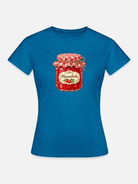 marmelade - Frauen T-Shirt - Antikblaues Saphir meliert