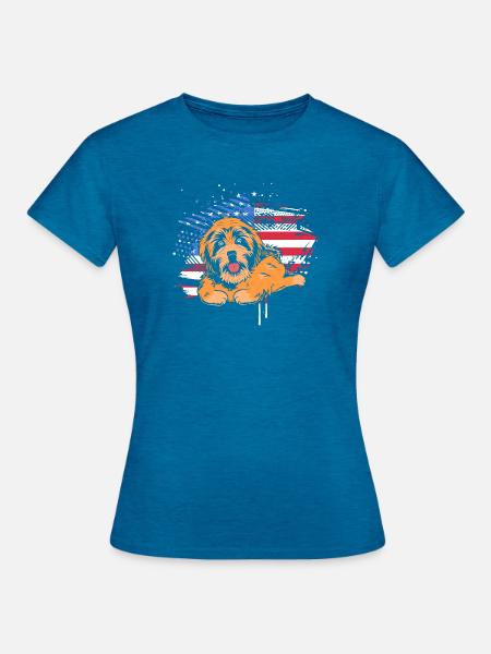 Havaneser - Frauen T-Shirt - Antikblaues Saphir meliert