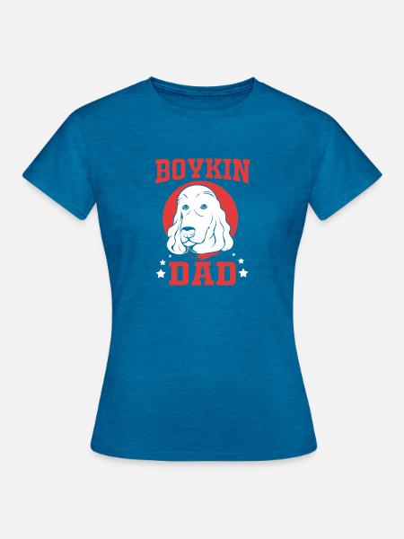 Boykin Spaniel - Frauen T-Shirt - Antikblaues Saphir meliert