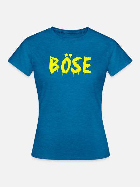 BÖSE - Frauen T-Shirt - Antikblaues Saphir meliert