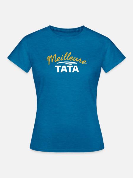 Design d'Expression Paternée TATA Mère - T-shirt dam - antikblå safirljung