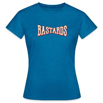 bâtards bandit dieb bâtard ghetto strasse hiphop - T-shirt Femme - bleu saphir antique chiné - Devant - AI Model Female 172 dark (172cm)