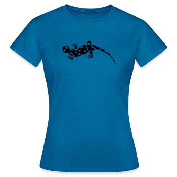 Salamander - Frauen T-Shirt - Antikblaues Saphir meliert - Vorne - AI Model Female 172 dark (172cm)