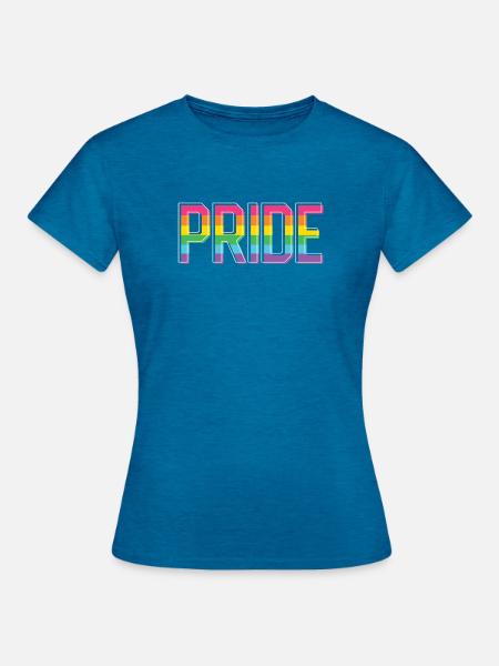 Pride Month LGBT - Pride! - Frauen T-Shirt - Antikblaues Saphir meliert