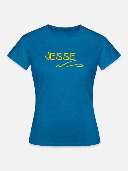 Jesse - Frauen T-Shirt - Antikblaues Saphir meliert