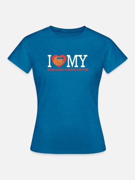Griffon - Frauen T-Shirt - Antikblaues Saphir meliert