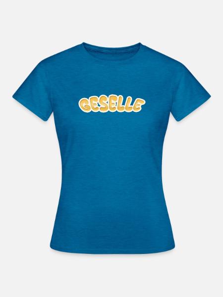 Beruf Geselle - Frauen T-Shirt - Antikblaues Saphir meliert