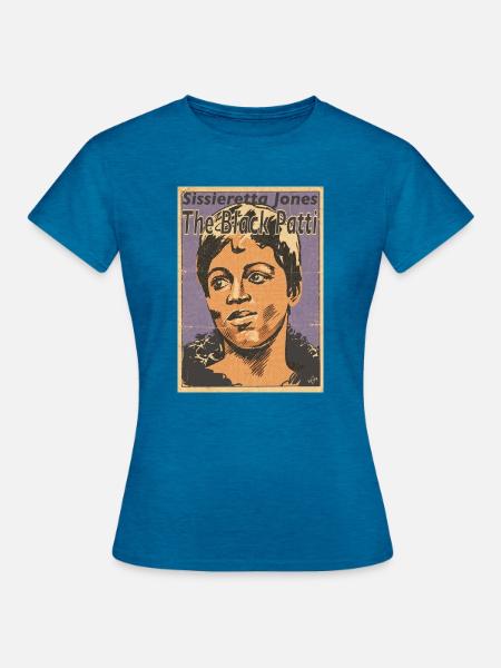 Sissieretta_Jones - Frauen T-Shirt - Antikblaues Saphir meliert