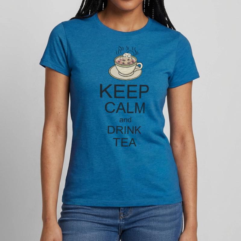 Keep Calm an Tea Frauen T-Shirt