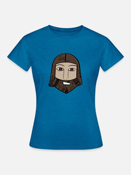 Ty - Frauen T-Shirt - Antikblaues Saphir meliert