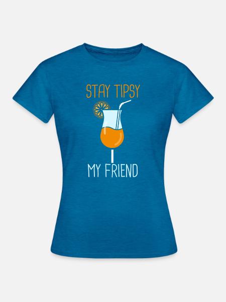 Kellner Barkeeper Ober Bar Bartender barchef - Frauen T-Shirt - Antikblaues Saphir meliert