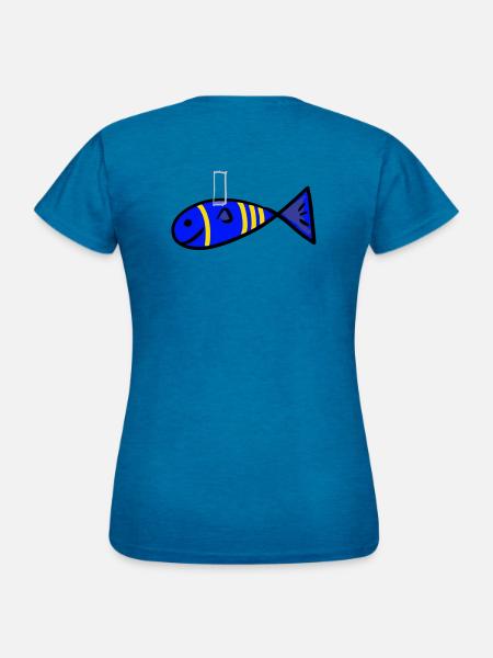Aprilscherz - Frauen T-Shirt - Antikblaues Saphir meliert