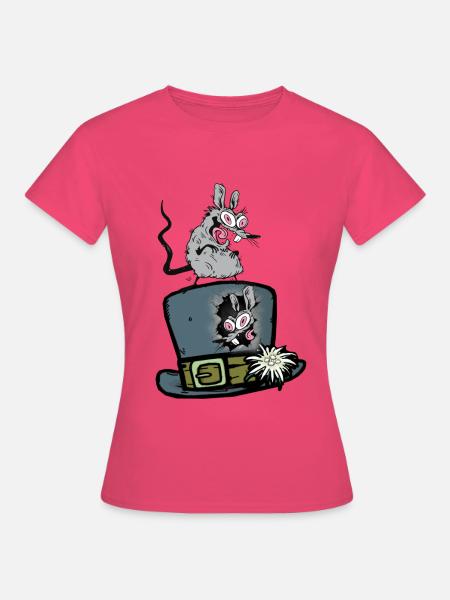 Lustige Tiere Ratten Ratte Nager Maus Mäuse - Frauen T-Shirt - Azalea