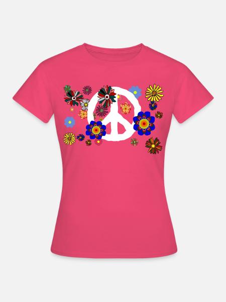 Blumen Frieden Harmonie - Frauen T-Shirt - Azalea