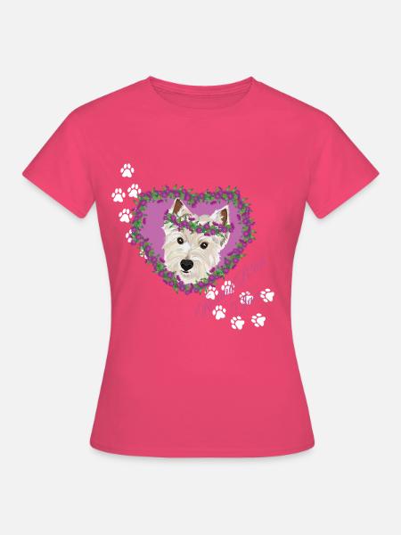 Ruhegesichter West Highland Terrier - Frauen T-Shirt - Azalea