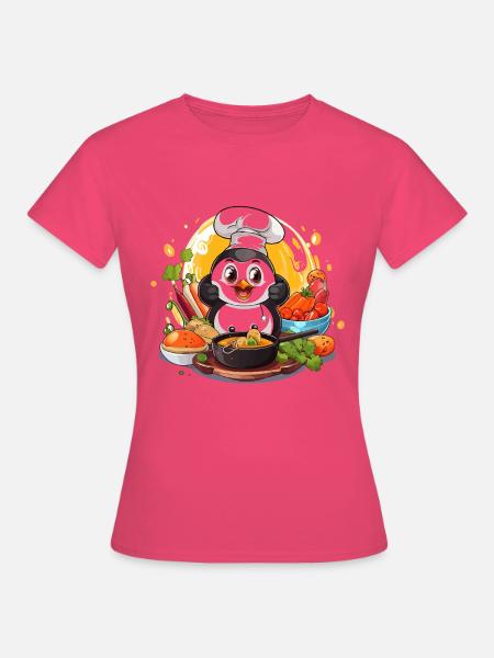 Küchen-Pinguin Kochkunst - Frauen T-Shirt - Azalea