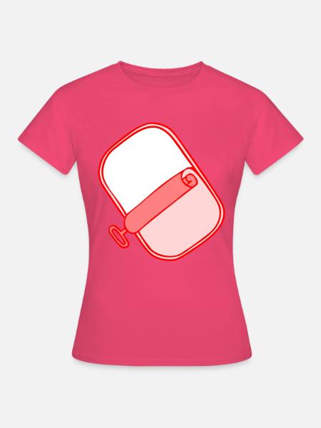 Namensfläche Fischdose - Frauen T-Shirt - Azalea