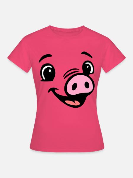 Ferkel Schweine Sau, Kostüm - Frauen T-Shirt - Azalea