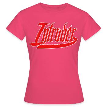 intruder hacker eindringling clan sticker computer - Frauen T-Shirt - Azalea - Vorne - AI Model Female 172 dark (172cm)