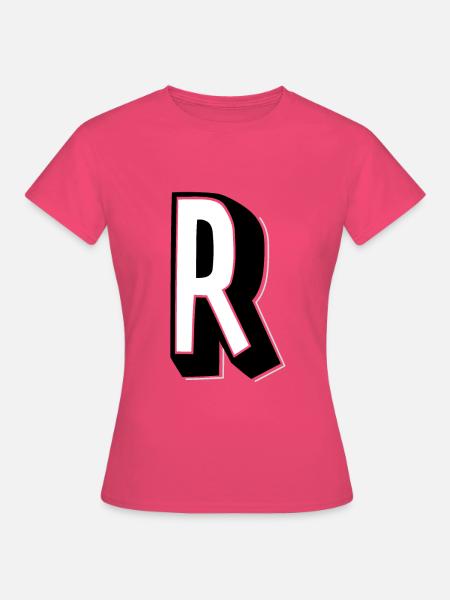 Letter R – Alphabet R - Women's T-Shirt - azalea
