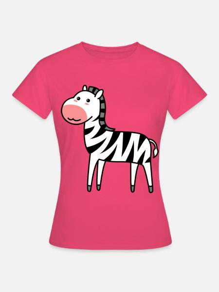 Zebra Comic Tier - Frauen T-Shirt - Azalea