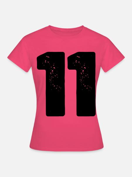 11 Zahl Trikot - Frauen T-Shirt - Azalea