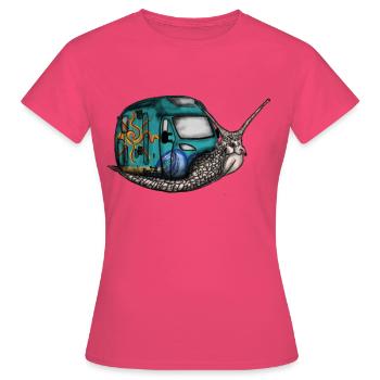 Vanecke - T-shirt Femme - rose azalée - Devant - AI Model Female 172 dark (172cm)